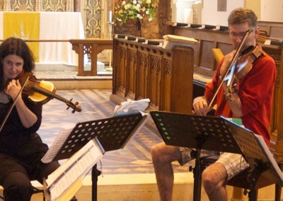Divertimento Quartet rehearsing in Topsham